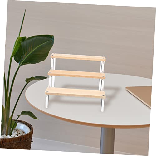 Abaodam 5 Pçs Mesa Bolo Figura Planta Jóias Escada Doméstica Perfume Prateleiras Flor Toalha Transpa