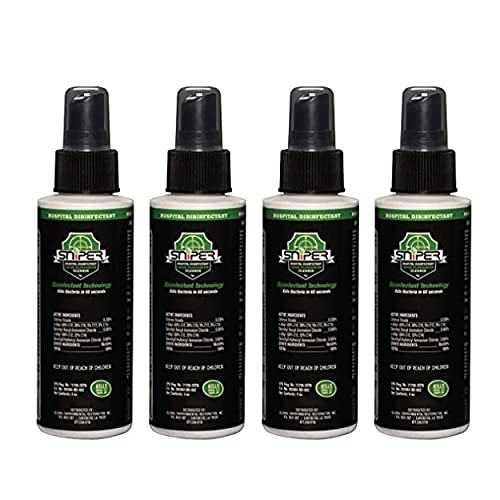 SNiPER Hospital Disinfectant, Odor Eliminator & All-Purpose Cleaner, 4 Ounce