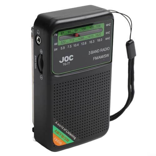Radio portátil compacta am/fm/sw con batería recargable 1000mah