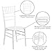 Flash Furniture Hercules Series Chiavari Chair for Formal Events and Banquets, Commercial/Residential All-Occasion Event Chair, White