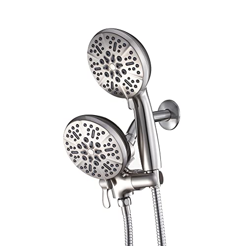 Système de douche en nickel brossé finition haute qualité