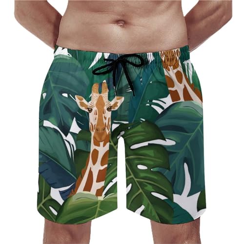 Short de bain homme girafe maillot de bain séchage rapide S