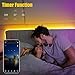 Led Lights for Bedroom 16.4 ft Led Strip Lights Bluetooth App Controller 5050 Rgb Music Sync Color Kit with Remote and 12V Power Supply for Room, Home Decoration