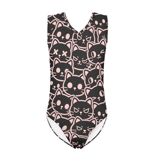 Image of Mumeson Girls One Piece Swimsuits Lightweight V-Neck Swimwear Bathing Suits for Little Girls 3-14 Years