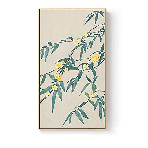 Diamant Peinture Kit Fleurs Jaunes mosaïque carrée et ronde 40x100cm pour décoration murale