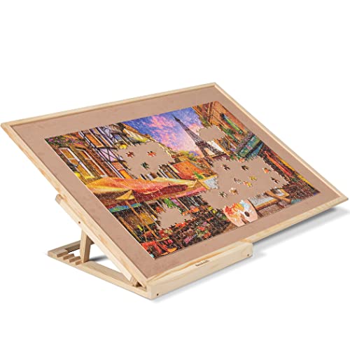 Planche à puzzle en bois avec support et plateau Becko US pour puzzles de 1000 à 1500 pièces