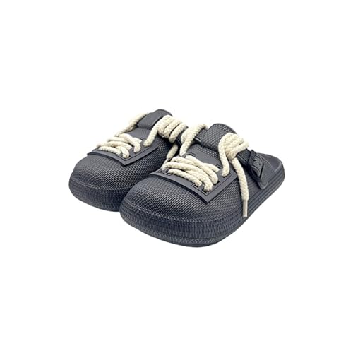 [YAYAMIYA] �����Y/���f�B�[�X �T���_�� 23-28cm �C�Ђ���DIY �X���b�p �T�{�T���_�� ������ �X���b�|�� �r�[�` �J�W���A�� �t�@�b�V���� �������p �y�� �ʋC�� ���K 2way ����/���O���� (�O���[, ��l, 27.0 cm, 