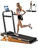 3 in 1 Walking Pad Treadmill with 16% Incline, Folding Treadmill with Handle Bar, Portable Treadmills for Home Small, 330 Lbs Capacity