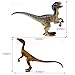 Gemini&Genius Velociraptor Compsognathus Dinosaur Toys, Dinosaur Action Figures with Moveable Jaw and Hands, Realistic Dinos Toys, Great Gift for Kids or Dino Lovers Collection and Display