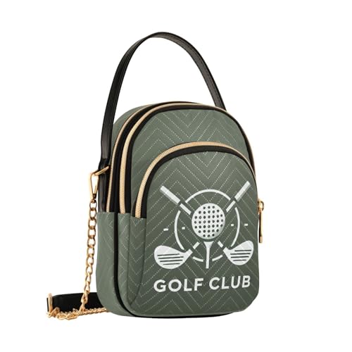 Image of MCHIVER Golf Crossbody Bag for Women Cell Phone Purse Wallet with Removable Chain Shoulder Handbag