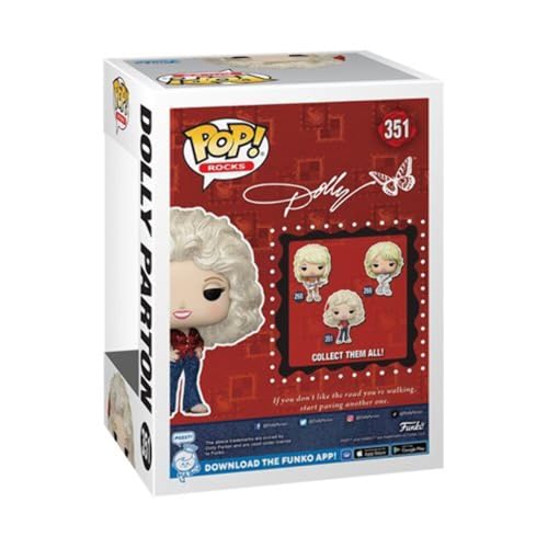 Funko Dolly Parton '77 Tour Diamond Glitter Pop! Vinyl Figure #351 - Entertainment Earth Exclusive - 4
