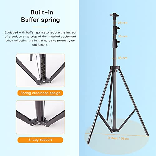 image for Godox Heavy Duty Aluminum Photography Light Tripod Stand for Studio Ph