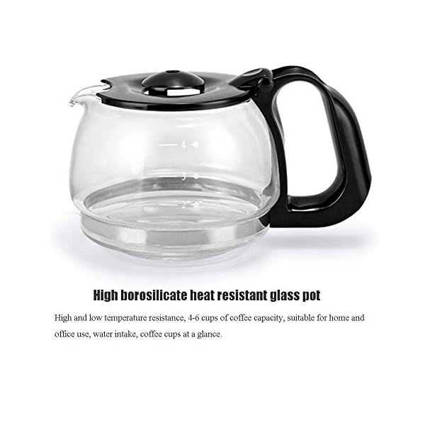 Desconocido Máquina de café, molinillo de café doméstico portátil, máquina de té automática tipo goteo, plata (plata… - Imagen 7