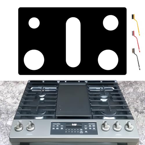 bezoku Stove Cover For General GE 30 Inch Gas Range Model JGS760SP4SS JGS760SP1SS JGSS66FELDS JGSS66SELSS JGSS86SPSS Upgraded 0.5MM Thickness Reusable Burner Guard For For GE Gas Stove Top Protector