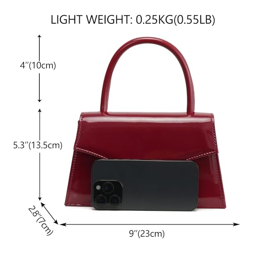 Image of Women's Evening Bag Bridal Party Clutch Purses Cocktail Prom Handbags with Patent Leather