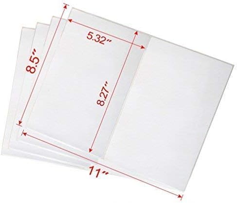 Shipping Labels with Rounded Corner, 8.5 x 5.5 Inches Half Sheet Self Adhesive Shipping Address Labels for Laser and Inkjet Printer, 2000 Sheets 4000 - Image 3