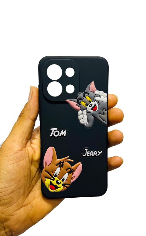 RM MOBILE ACCESSORIES Tom and Jerry Cartoon Character Phone Case Cover for OnePlus 13S 5G, Black, 3D Design RM MOBILE ACCESSORIES Tom and Jerry Cartoon Character Phone Case Cover for OnePlus 13S 5G, Black, 3D Design