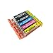 Price comparison product image PerfectPrint Compatible Ink Cartridge Replacement for Canon Pixma iP7200 iP7250 iP8750 iX6850 MG5450 MG5550 MG5650 MG6350 MG6450 MG6600 MG6650 MG7150 MG7550 MX725 MX925 550/551 XL (BK/C/M/Y, 5-pack)