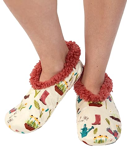 Image of Lazy One Fuzzy Feet Slippers for Women, Cute Fleece-Lined House Slippers, Cute Slipper Socks