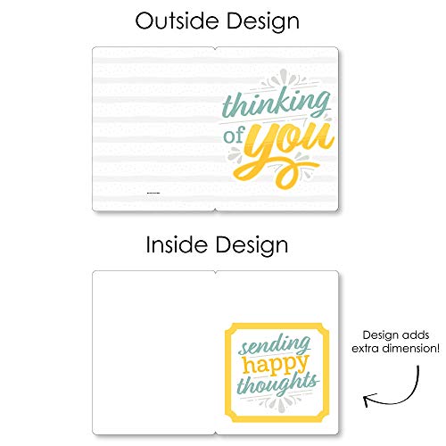 Big Dot Of Happiness Thinking Of You - Just Because Giant Greeting Card - Big Shaped Jumborific Card - 16.5 X 22 Inches #TOP4