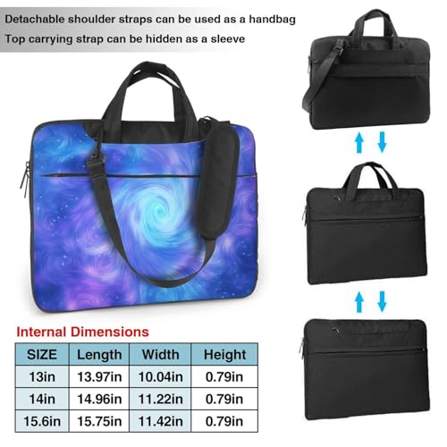 Bolso para portátil 14 pulg impermeable color azul y púrpura miniatura 4