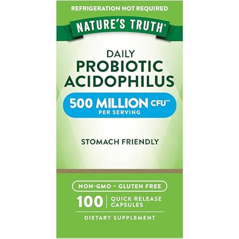 Nature's Truth Probiotics 500 Million CFU Cover