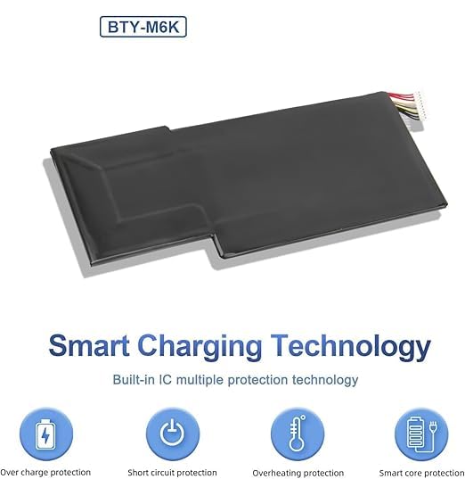 HEIGER BTY-M6K Laptop Battery Compatible with MSI GS63VR 7RG Stealth Pro,GF63 Thin 8RB 8RC 8RD 9SC 9SCXR,GF75 Thin 3RD 8SC 8RD 8RC 8RX 9SC,GF65... - Image 4