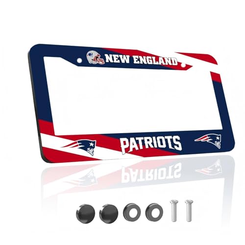 Made for Premium Aluminum Alloy License Plate Frames for Patriots Fans