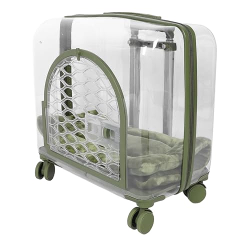 Transportín transparente AMONIDA para viajar sin estrés con mascotas pequeñas 5