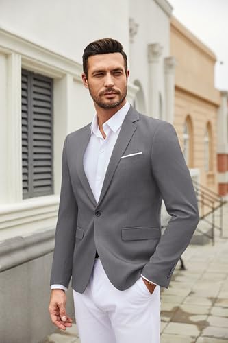 Image of COOFANDY Mens Casual Blazer Suit Jackets One Button Sport Coats Lightweight Business Sports Jackets