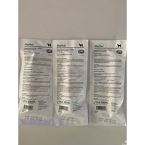 Van Beek Diagel Diarrhea Control Gel for Dogs (Large) 5 mL Syringe (3 Pack) Cover