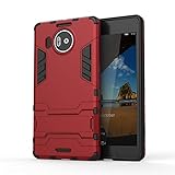 Microsoft Lumia 950 XL Case, Cocomii Iron Man Armor NEW [Heavy Duty] Premium Tactical Grip Kickstand Shockproof Hard Bumper Shell [Military Defender] Full Body Dual Layer Rugged Cover Nokia (Red)