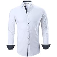 Men's Regular Fit Long Sleeve Stretch Dress Shirts only .99: eDeal Info