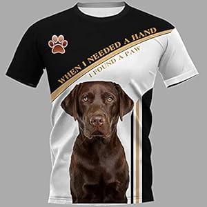 MAITONGG Mannen Nieuwigheid T-Shirts Labrador Hond 3D Bedrukte T-Shirts Mannen Zomer Casual Korte Mouw Grappig
