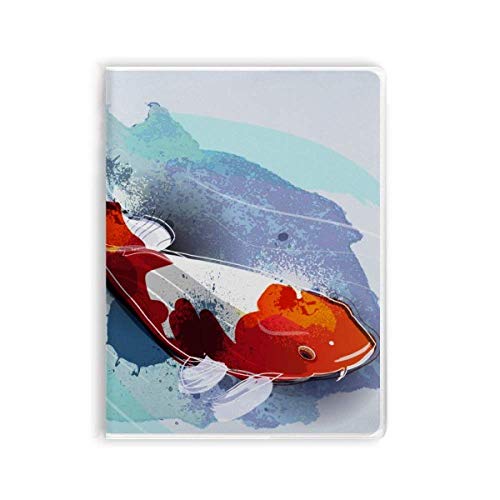 Carnet de notes koï aquarelle souple pour écriture fluide sans bavure