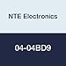 NTE Electronics 04-04BD9 Nylon Beaded Cable Tie, 4.25" Length, Natural (Pack of 100)