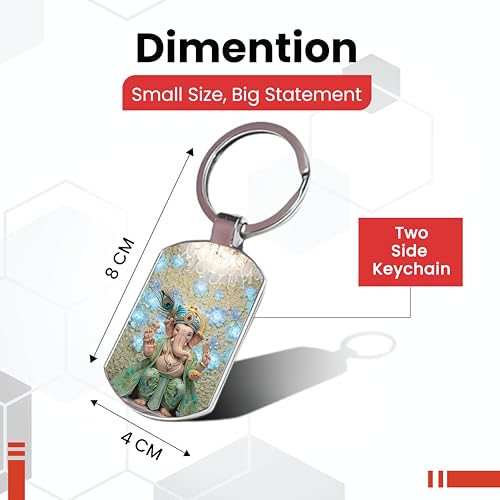Image of Premium Printed Metal Keychain for Men & Women | High-Definition Artwork Print | Durable Key Ring for Car, Bike, Home & Office Keys | Stylish Decorative Key Holder Gift