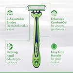 Gillette Sensor3 Sensitive Men's Disposable Razor, 12 Razors - Image 3