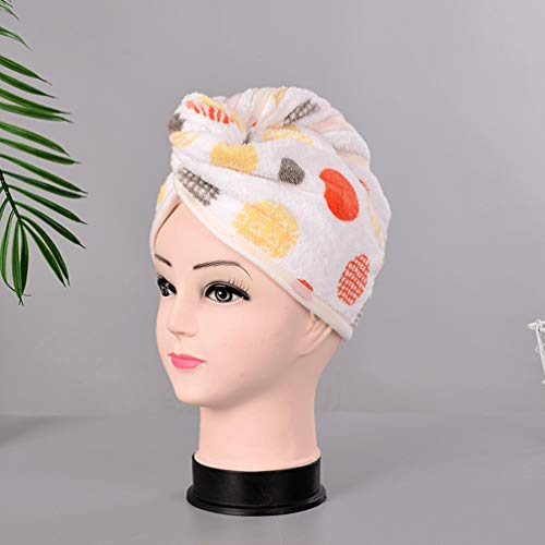 Minkissy Cabelo Toalha De Secagem Rápida Velo Coral Banho Cabelo Toalha De Microfibra de Cabelo Toal