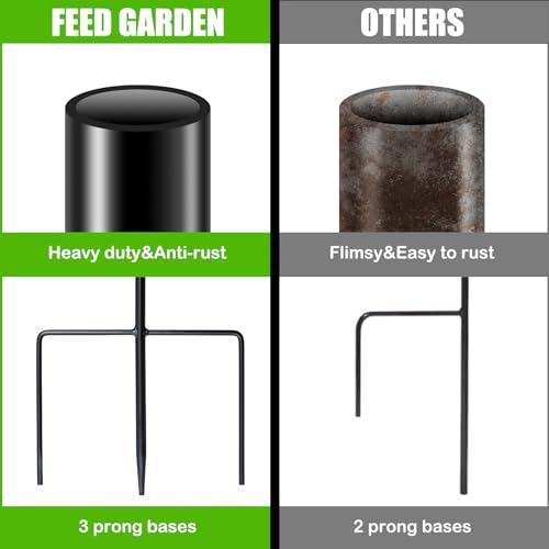 Image of FEED GARDEN Adjustable 32 Inch Small Shepherd Hooks for Outdoor, Garden Hooks for Lanterns, Sheperd Hook for Hanging Plants, Bird Feeders, Solar Lights, Mason Jars, Weddings Decor,1 Pack