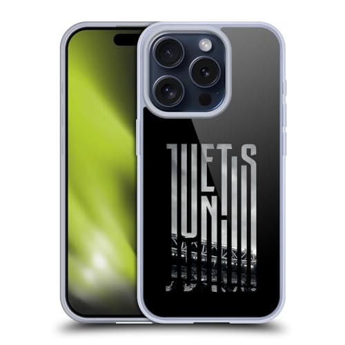 Licenza Ufficiale Juventus Football Club Stadio Logo Grafica Custodia gel Protezione di Grado Militare Compatibile con Apple iPhone 15 PRO E con MagSafe
