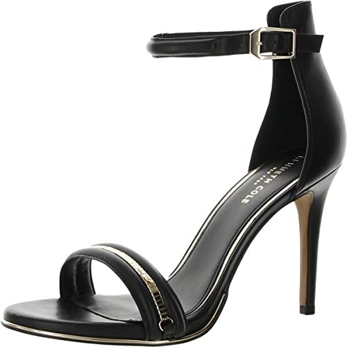 Image of Brooke Chain Heeled Sandal Black / 6.5