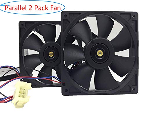 2Pack Delta AFB1212HH 120mm x 25mm DC 12V 0.50A, Brushless Fan, Double Ball