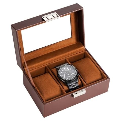 Procase Boite à Montre Antichoc Marron Cover