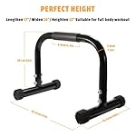 AmazeFan Parallettes Bars, High Steel Push Up Bar Strength Training For Handstands, Calisthenics Bars & Dip Bars, Calisthenic, Push Up Stands Handle for Floor Workouts Calisthenics Equipment - Image 5