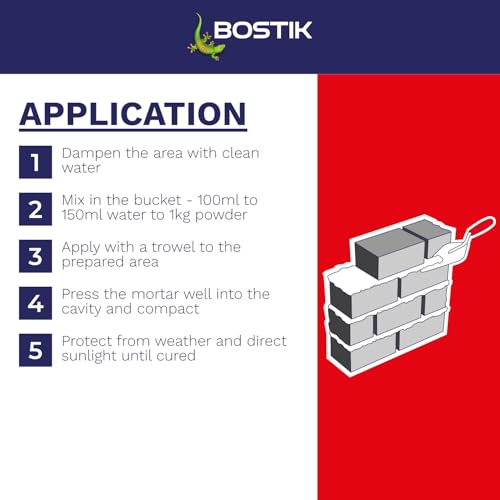 Bostik Cementone Ready Mixed Mortar 5kg - Just Add Water - Image 6