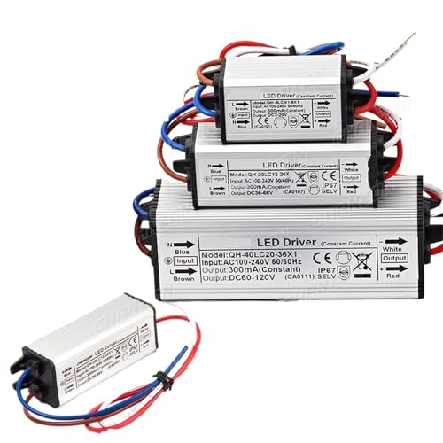 Alimentation LED 300mA DC36-66V driver étanche IP67 basse tension 36W