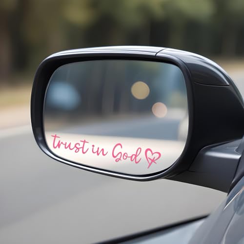 Image of 6PCS Rearview Mirror Sticker, Holographic Stickers Rear View Mirror Decal Vanity Mirrors Stickers for Window, Mirrors, Tumbler, and Water Bottle(White, Black, Pink)
