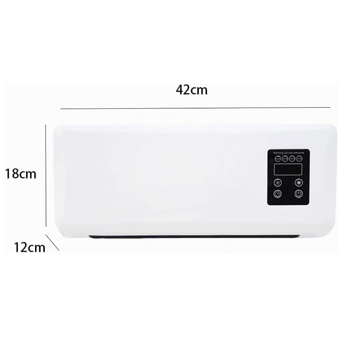 Condizionatore Portatile, Condizionatore A Parete, 2 In 1 Con Riscaldamento E Raffreddamento, Senza Unità Esterna, Mini Raffrescatore A Parete Da 1500 W