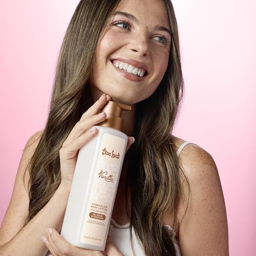 Image of Tree Hut Hydraglow Body Lotion, Vanilla, 18 Fl Oz | Hydrating & Nourishing Daily Body Moisturizer for Smooth, Soft Skin & Cozy Fragrance, Long-Lasting Hydration